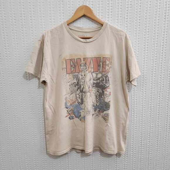 Eazy-E Cream Graphic Tee Crewneck T-Shirt Size Large Unisex - Picture 3 of 10